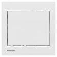 SIEMENS - Poussoir Blanc Delta Iris + Plaque basic Blanc - vignette