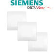 SIEMENS - LOT 3 Va et Vient Blanc Delta Viva + Plaque Blanc - vignette