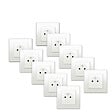 SIEMENS - SIEMENS LOT 10 Prises 2P+T Blanc Delta Viva avec plaques blanches - vignette