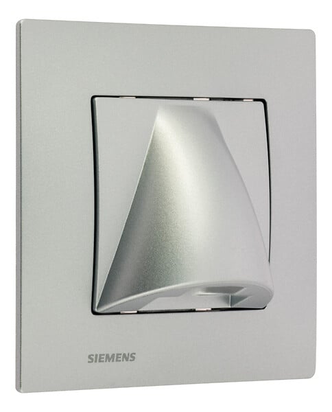 SIEMENS - Sortie de cable Silver Delta Viva + Plaque Silver - large