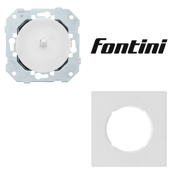 FONTINI - Lot 6 va et vient + plaques BLANC DOM - large