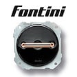 FONTINI - FONTINI Va-et-vient métal cuivre brillant porcelaine noire DO LOW - vignette