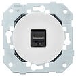 FONTINI - Prise rj45 cat6 BLANC GLOSSY DOM - vignette