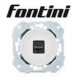 FONTINI - Prise rj45 cat6 BLANC GLOSSY DOM - vignette