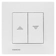 SIEMENS - Interrupteur Volet Roulant Blanc Delta Viva + Plaque Blanc - vignette