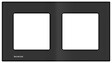 SIEMENS - SIEMENS Plaque Double Anthracite Siemens DELTA VIVA - vignette