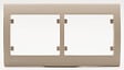 SIEMENS - SIEMENS Plaque Double Horizontale Soft Taupe - vignette