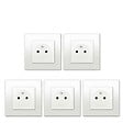 SIEMENS - LOT 5 Prise 2P+T Blanc Delta Viva + Plaque Blanc - vignette