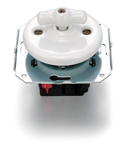FONTINI - FONTINI GARBY COLONIAL - Double Va & Vient 10A et manette Porcelaine blanche - large