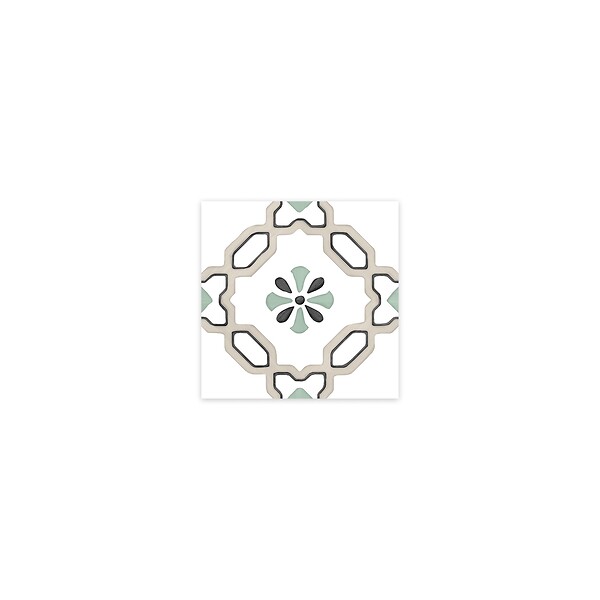 RO'MA NATURE - Carrelage effet Carreau ciment Marilis Beige 12,3x12,3x0,87 cm Tanerio - Sol et mur intérieur (vendu par carton de 0,51 m²) - large