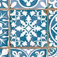 RO'MA NATURE - Carrelage Vintage Bleu Patchwork 33x33x0,95 cm Vintara - Sol et mur intérieur (vendu par carton de 1,09 m²) - vignette