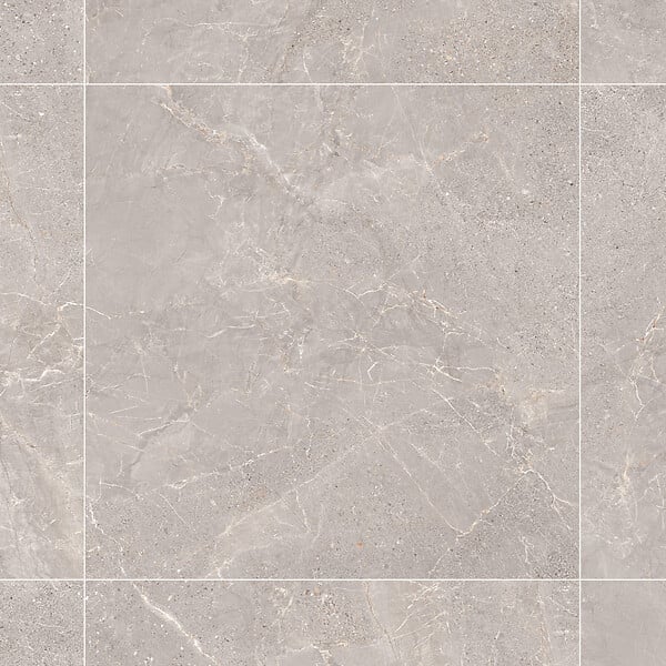 RO'MA NATURE - Carrelage effet Pierre Gris Silver 90x90x0,9 cm In&Out Torvane - Sol et mur intérieur et Sol extérieur (vendu par carton de 1,62 m²) - large