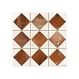 RO'MA NATURE - Carrelage Vintage Terracotta Damier 33x33x0,95 cm Solmira - Sol et mur intérieur (vendu par carton de 1,09 m²) - vignette