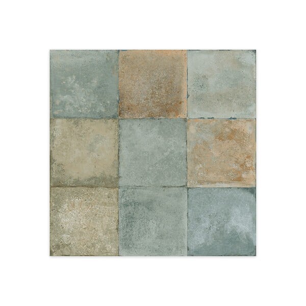 RO'MA NATURE - Carrelage Vintage effet Zellige Vert 33x33x0,95 cm Orelia - Sol et mur intérieur (vendu par carton de 1,09 m²) - large