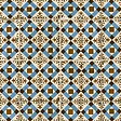 RO'MA NATURE - Carrelage Vintage effet Carreau ciment Bleu Knossos 45x45x0,95 cm Azoria - Sol et mur intérieur (vendu par carton de 1 m²) - vignette