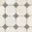 RO'MA NATURE - Carrelage Vintage Blanc et Noir Cabochon 45,2x45,2x0,95 cm Sorelia - Sol et mur intérieur (vendu par carton de 1,02 m²) - vignette