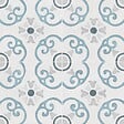RO'MA NATURE - Carrelage effet Carreau ciment Nerelia Bleu 22,3x22,3x0,9 cm Ventoril - Sol et mur intérieur (vendu par carton de 0,65 m²) - vignette