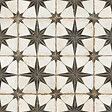 RO'MA NATURE - Carrelage Vintage effet Carreau ciment Etoile Noire et Fond Blanc 45,2x45,2x0,95 cm In&Out Sparta - Sol et mur intérieur et Sol extérieur (vendu par carton de 1,02 m²) - vignette
