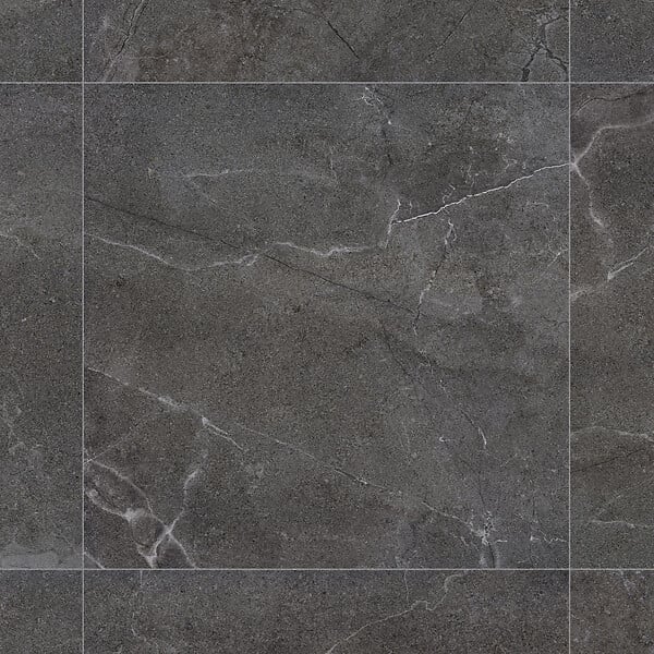 RO'MA NATURE - Carrelage effet Pierre Gris Anthracite 90x90x0,9 cm In&Out Luzerio - Sol et mur intérieur et Sol extérieur (vendu par carton de 1,62 m²) - large