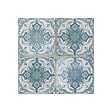 RO'MA NATURE - Carrelage Vintage effet Carreau ciment Vert Myrina 45x45x0,95 cm Azoria - Sol et mur intérieur (vendu par carton de 1 m²) - vignette
