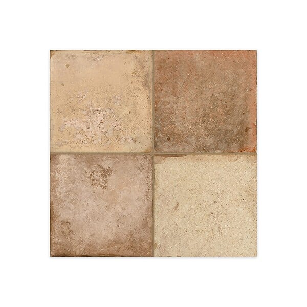 RO'MA NATURE - Carrelage Vintage effet Terre cuite Nature 45x45x0,95 cm Terravia - Sol et mur intérieur (vendu par carton de 1 m²) - large