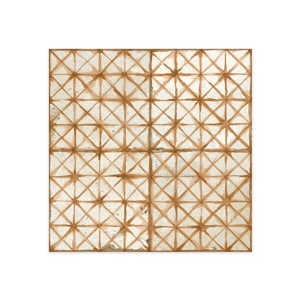 RO'MA NATURE - Carrelage Vintage effet Carreau ciment Orange 45x45x0,95 cm Byblos - Sol et mur intérieur (vendu par carton de 1 m²) - large