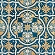 RO'MA NATURE - Carrelage Vintage effet Carreau ciment Bleu Ephesos 45x45x0,95 cm Azoria - Sol et mur intérieur (vendu par carton de 1 m²) - vignette