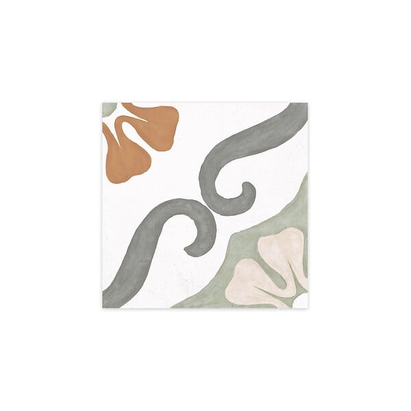 RO'MA NATURE - Carrelage effet Carreau ciment Florentis Vert 22,3x22,3x0,9 cm Soriel - Sol et mur intérieur (vendu par carton de 0,65 m²) - large