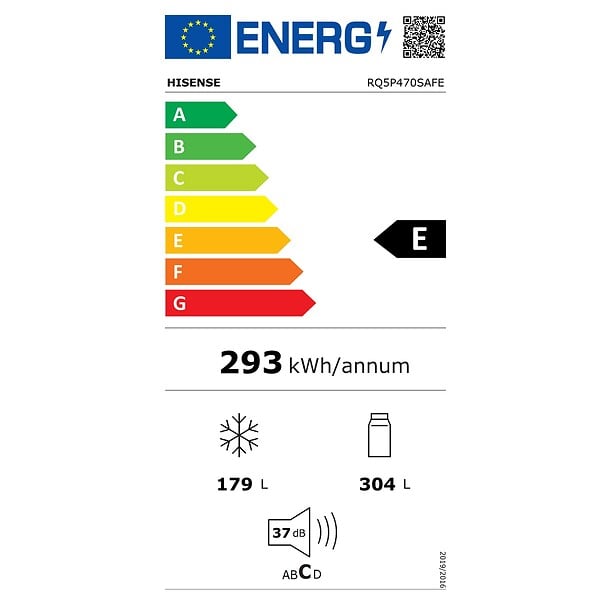 HISENSE - Réfrigérateur Américain 483l No Frost Noir - RQ5P470SAFE - large