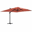 OVIALA - Parasol déporté inclinable et rotatif 4x3m en aluminium terracotta - Caserta - vignette