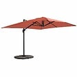 OVIALA - Parasol déporté 3x4m inclinable rotatif + 4 dalles lestées terracotta  - Caserta - vignette