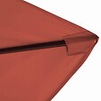 OVIALA - Parasol déporté 3 x 3 m carré et 4 dalles lestées terracotta - Genova - vignette