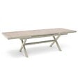 OVIALA - Table de jardin extensible en aluminium et céramique 10 places crème - Tivoli - vignette