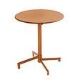 OVIALA - Ensemble table de jardin et 2 fauteuils en métal caramel - Palavas - vignette