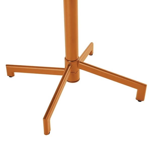 OVIALA - Ensemble table de jardin et 2 fauteuils en métal caramel - Palavas - large