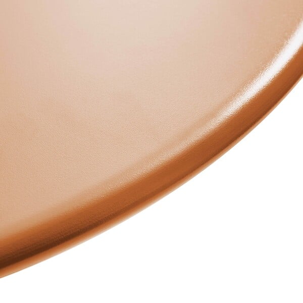 OVIALA - Ensemble table de jardin et 2 fauteuils en métal caramel - Palavas - large