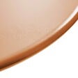 OVIALA - Ensemble table de jardin et 2 fauteuils en métal caramel - Palavas - vignette