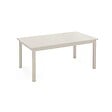 OVIALA - Table de jardin extensible en aluminium 8 à 10 places crème - Butterfly - vignette