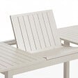 OVIALA - Table de jardin extensible en aluminium 8 à 10 places crème - Butterfly - vignette