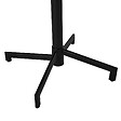 OVIALA - Ensemble table de jardin et 2 fauteuils en métal noir - Palavas - vignette
