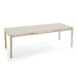 OVIALA - Table de jardin extensible en aluminium 8 à 10 places crème - Galilée - vignette