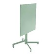 OVIALA - Ensemble table 70 cm et 2 fauteuils de jardin en métal vert sauge - Palavas - vignette