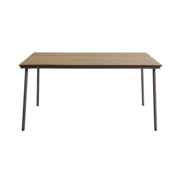 OVIALA - Ensemble table de jardin ovale 150x90 cm et 6 chaises taupe - Valencia - large