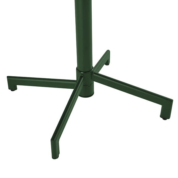 OVIALA - Ensemble table de jardin et 2 fauteuils en métal vert forêt - Palavas - large