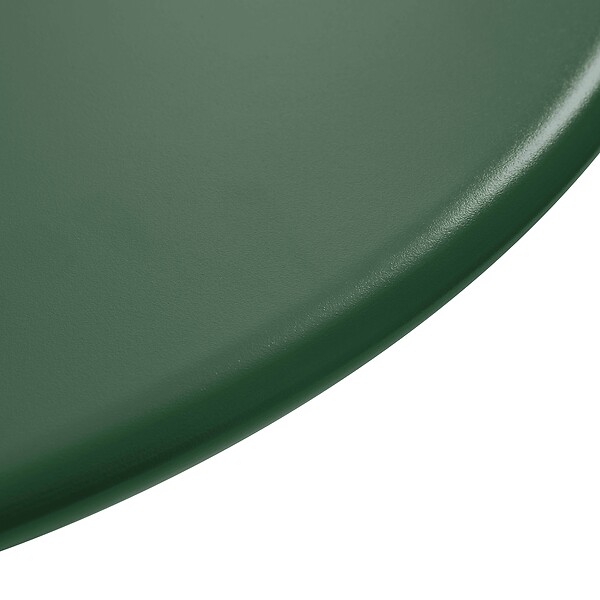 OVIALA - Ensemble table de jardin et 2 fauteuils en métal vert forêt - Palavas - large