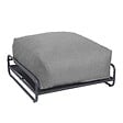 OVIALA - Pouf pour salon de jardin modulable avec structure gris - Mixi - vignette