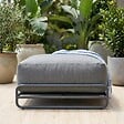 OVIALA - Pouf pour salon de jardin modulable avec structure gris - Mixi - vignette