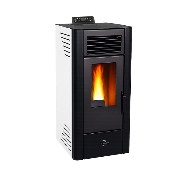 SANNOVER - Poêle à granulés air Anita 11,6 kW Blanc Sannover - large
