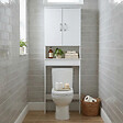 ALLIBERT - Meuble WC SOLITA 64,5 cm - Blanc Mat - vignette