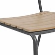OVIALA - Chaise de jardin en métal gris anthracite  - Bogota - vignette